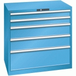 ARMOIRE BLEU CLAIR 1023X725X1000 AVEC 5 TIR. 200KG - LISTA