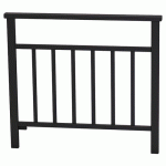 BARRIÈRE VENISE 1 M STRUCTURE BARREAUX - ZINC NOIR 9005 - PROCITY