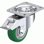 BLICKLE - ROULETTE PIVOTANTE À FREIN Ø 80MM BANDAGE POLYURÉTHANE PU 200KG - L-ALST 80K-FI