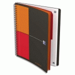 CAHIER OXFORD AVTIVEBOOK I-CONNECT - COUVERTURE POLYPROPYLENE - SPIRALE - 18,5 X 25 CM - 160 PAGES - 5X5
