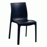 CHAISE EMMA POLYPROPYLÈNE - NOIR - LEISURE N PLEASURE