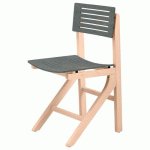 CHAISE EOLE AST - HÊTRE ANTHRACITE - STRUCTURE HÊTRE BOULEAU - SUNSET CREATION