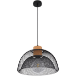 LAMPE PENDULE SALLE À MANGER PLAFOND TRESSE LAMPE SUSPENDUE GRILLE NOIRE FILAMENT DE LIÈGE DANS UN ENSEMBLE COMPRENANT DES AMPOULES LED