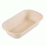 LUNCH BOXE BIONIC 1 COMPARTIMENT 850 ML 23.2X13.2X4.7 CM CELLULOSE NATUREL (VENDU PAR 500)