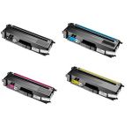 PACK DE 4 TONERS LASER COMPATIBLE BROTHER TN320 TN325 NOIRE ET COULEUR