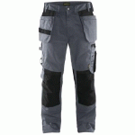 PANTALON DE TRAVAIL ARTISAN GRIS/NOIR TAILLE 48L - BLAKLADER