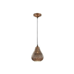 TRIO LIGHTING - SUSPENSIONS JASMIN CUIVRÉ ANCIEN 1X40W E14 - ORANGE