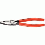 PINCE UNIVERSELLE 180MM AVEC TRANCHANT - GAINAGE PVC - TÊTE POLIE - KNIPEX