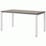 TABLE MALIBU 160X80 T6 SOUDÉ ST ANTIB CHÊNE 1146/NO BLC 9016 - MANUTAN EXPERT