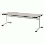 TABLE MALIBU 180X80 T3 DL STRA BLC SEL W911/NOIR BLC 9016