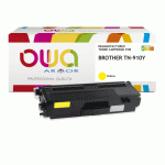 TONER REMANUFACTURÉ OWA - STANDARD - JAUNE - POUR BROTHER TN-910Y, TN-469Y