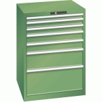 ARMOIRE VERT 717X725X1000 AVEC 7 TIR. 75KG _ 14.416.030 - LISTA