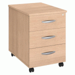 CAISSON MOBILE BOIS 3 TIROIRS CHÊNE BRUNEAU EXCELLENS