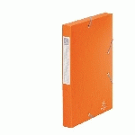 CHEMISE BOX CARTE CARTOBOX EXACOMPTA 24 X 32 CM DOS 4 CM ORANGE