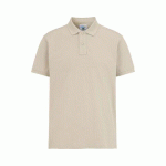 COTTOVER POLO MANCHES COURTES HOMME - CERTIFIÉ GOTS SABLE FONCÉ - TAILLE L