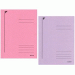 LOT DE 8 - CHEMISE-TRIEUR, FORMAT A4, CARTON ROBUSTE COLORÉ