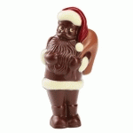 MOULE CHOCOLAT 2 EMPREINTES  POUR 1 PÈRE NOËL DEBOUT  14 CM