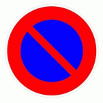 PANNEAU DE SIGNALISATION B6A1 CL2 STATIONNEMENT INTERDIT - KELIAS