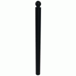 POTELET BOOPI TÊTE BOULE MÉTAL HTR 1 M Ø 76 MM - NOIR 9005 - BUTON DESIGN