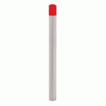 POTELET CARREFOUR ÉCOLE Ø76 MM - GRIS 7044/ROUGE 3020 - PROCITY