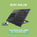 STATION SOLAIRE BT POWER 425 - 1 PANNEAU - ASSEMBLÉE EN FRANCE - BRANCHEMENT SUR PRISE