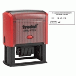 TAMPON DATEUR PERSONNALISABLE PRINTY 4726 TRODAT EMPREINTE MONOCHROME - 6 LIGNES + DATE