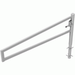 BARRIÈRE GALVANISÉ PIVOTANTE À BÉTONNER AVEC SERRURE -2500MM - SCHAKE