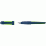 LOT DE 2 - STYLO PLUME EASYBUDDY M, DROITIER, BLEU ACIER/LIME