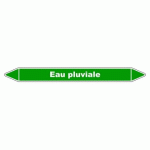 LOT DE 3 - MARQUEUR TUYAUTERIE - EAU PLUVIALE - VINYLE LAMINÉ - NFX 08-105 355 X 37 MM
