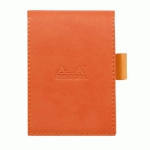 RHODIARAMA PORTE-BLOC AVEC PORTE-CRAYON + BLOC N°11 PETITS CARREAUX 5X5 - TANGERINE - LOT DE 3