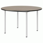 TABLE MALIBU Ø 120 T5 4P STRA CHÊNE 1146/NOIR BLC 9016
