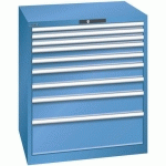 ARMOIRE BLEU CAP. 870X725X1000 AVEC 9 TIR. 200KG - LISTA