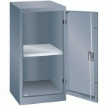 ARMOIRE 1 PORTE 500X580X1000MM-1 TABLETTE-GRIS FONCÉ - LISTA