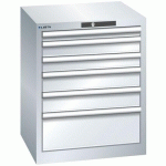 ARMOIRE GRIS CLAIR 564X572X700 AVEC 6 TIR. 75KG _ 78.486.020 - LISTA