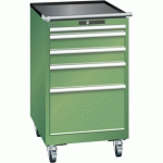 ARMOIRE VERT 564X725X990 AVEC 5 TIR. 75KG _ 14.374.030 - LISTA