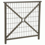 BARRIÈRE LISBONNE 1 M STRUCTURE GRILLAGÉE ZINC GRIS PROCITY - PROCITY