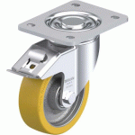 BLICKLE - ROULETTE PIVOTANTE À FREIN Ø 125MM BANDAGE POLYURÉTHANE PU 550KG - LH-GTH 125K-3-FI