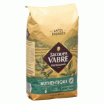 CAFÉ EN GRAINS JACQUES VABRE AUTHENTIQUE 100 % ARABICA - PAQUET DE 1 KG