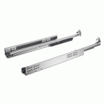 COULISSES À BILLES QUADRO V6 5D SILENT SYSTEM -CHARGE 30 KG -SORTIE TOTALE -L500 HETTICH