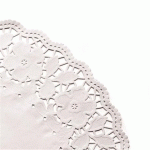 DENTELLE RONDE AJOURÉE D.31 CM LITOS BLANC (VENDU PAR 250)