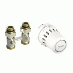 KIT THERMOSTATIQUE AVEC TÊTE M30X1,5 ET RACCORD EN H TYPE RLV-KB - REACT™ DANFOSS