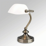 ORION LAMPE À POSER ZORA AVEC ABAT-JOUR EN VERRE