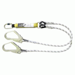 LONGE ANTICHUTE - DOUBLE - ABSORBEUR D'ÉNERGIE - 1,5 M LEVAC