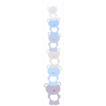 PAPIERS PEINTS BLANC POUR CHAMBRE FILLE | PAPIER PEINT BLANC MOTIF KOALA POUR CHAMBRE BÉBÉ | TAPISSERIE ENFANT BLANCHE INTISSÉE MOTIF KOALA - 10,05 X