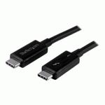 STARTECH.COM CÂBLE THUNDERBOLT 3 USB C ACTIF DE 1 M (40 GB/S) - CERTIFIÉ THUNDERBOLT - NOIR (TBLT3MM1MA) - CÂBLE THUNDERBOLT - USB-C POUR USB-C - 1 M