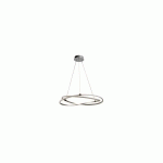 INSPIRED LIGHTING - INSPIRED MANTRA - INFINITY - SUSPENSION PLAFONNIER 42W LED 3000K, 3400LM, ARGENT, CHROME POLI, ACRYLIQUE BLANC
