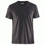 T-SHIRT COL V GRIS FONCÉ TAILLE XXXL - BLAKLADER