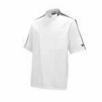VESTE DE CUISINE HOMME MANCHES COURTES GC SCORE BLANC TAILLE XXL