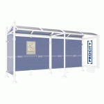 ABRI BUS PROVINCE 5 M CAISSON 1 BARDAGE CITY BLANC 9010 - PROCITY