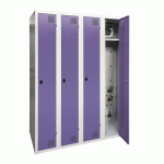 ARMOIRE SÉCHANTE IP 4 COLONNES À MORAILLON VIOLET - MANUTAN COLLECTIVITÉS